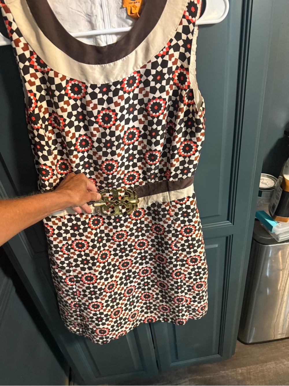 Tory Burch  patterned dress -fall colors sz 6 women